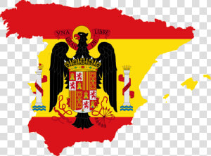 Euro 1964 Flag Map   Franco Spain Flag  HD Png Download