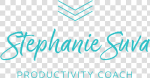 Stephanie Suva Productivity Coach Organizer Logo   Calligraphy  HD Png Download