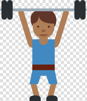 Weight Lifter Sticker By Twitterverified Account   Weight Lifting Flashcards  HD Png Download