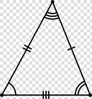 Isosceles Triangle Png   Png Download   Scalene Triangle With Markings  Transparent Png