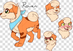 Rowan The Growlithe   Cartoon  HD Png Download