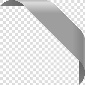 Grey Ribbon Png Free Download   Corner Ribbon Grey Png  Transparent Png