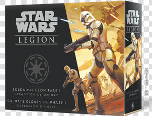 Swl47fr M 1 Amf   Star Wars Legion Phase 1 Clone Troopers  HD Png Download