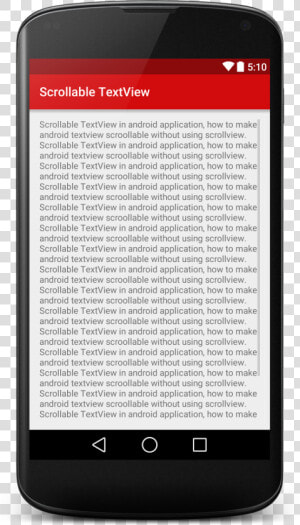 How To Make Scrollable Textview In Android   Android Counter  HD Png Download