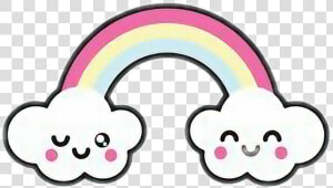 Transparent Regenbogen Clipart   Imagenes De Un Arcoiris Kawaii  HD Png Download