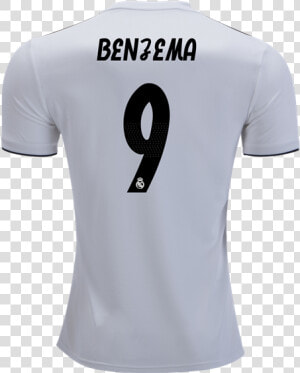 Real Madrid 2018 19 Karim Benzema   Real Madrid 18 19 Home Kit  HD Png Download