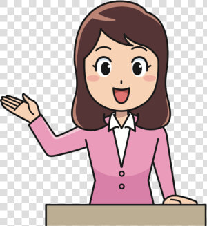 Transparent Woman At Desk Clipart   Female School Teacher Teacher Clipart  HD Png Download