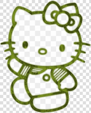 Hello Kitty Clipart White On Black Free Transparent   Hello Kitty Color Template  HD Png Download