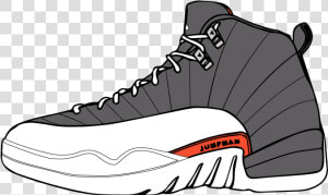 Jordan Vector Sneakers Shoe Sneaker Clip Art Free Transparent   Clip Art Jordans  HD Png Download