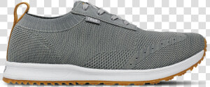 Grey Women S Knit Full Shoe Side View Title Grey   Running Shoe  HD Png Download