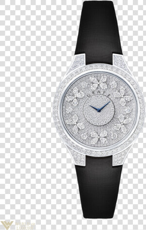 Graff Disco Butterfly White Gold  amp  Diamonds Ladies   Graff Watch Butterfly Silhouette  HD Png Download