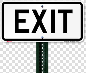 Big Exit Sign   Exit Road Sign  HD Png Download