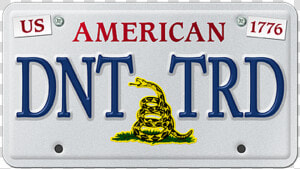 Don’t Tread On Me Mini license Plate Magnet   Don T Tread On Me  HD Png Download