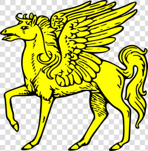 Pegasus Passant Png Clip Arts   Art Clip Of Pegasus  Transparent Png