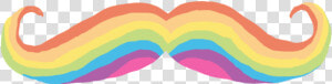 Mr Clipart Mustache Baby   Rainbow Mustache  HD Png Download