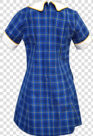 School Uniform Dress Back View   Plaid  HD Png Download