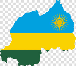 Rwanda Flag Map Clip Arts  HD Png Download