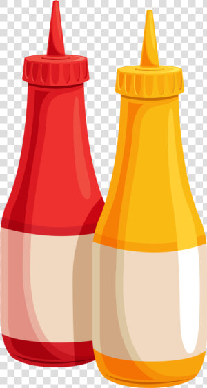 Ketchup Bottle Clip Art   Ketchup And Mustard Clipart  HD Png Download