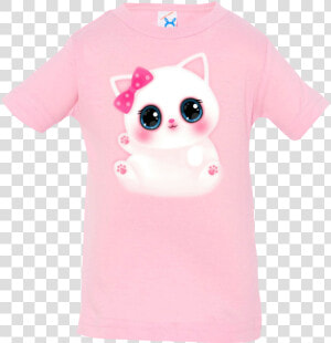 Cute Kitty Infant T shirt   Cartoon  HD Png Download