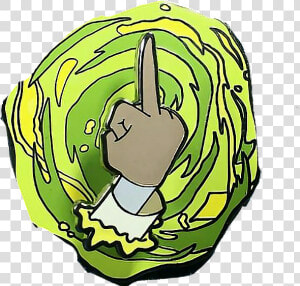  fuck You  finger  rick And Morty  rickandmorty   Rick And Morty Pickle Rick Pin  HD Png Download