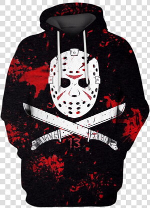 3d Jason Voorhees Friday The 13th Hoodie  HD Png Download