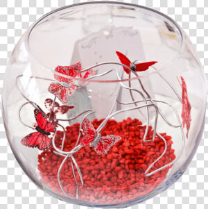 Wire Design Fish Bowl Centrepiece   Vase  HD Png Download