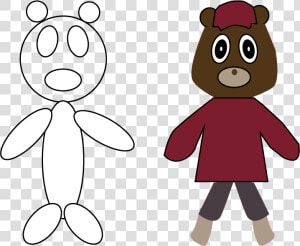 Both Bear Wireframes   Cartoon  HD Png Download