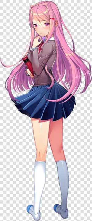 15 Pink Hair Anime Girl Png For Free Download On Mbtskoudsalg   Doki Doki Literature Club Yuri  Transparent Png