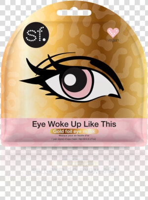 Woke Up Like This Gold Foil Eye Mask  HD Png Download