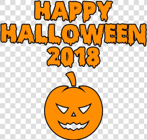 Happy Halloween 2018 Clipart   Halloween 2018 Clipart  HD Png Download