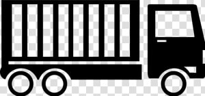 White Container Truck Icon   Png Download   Truck With Container Icon  Transparent Png