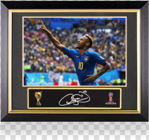 Neymar Jr Official Fifa World Cup™ Signed Plaque And   Neymar  HD Png Download