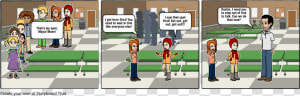 Storyboard De Una Cafeteria  HD Png Download