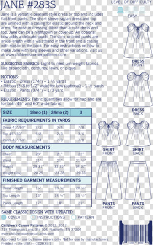 Bishop Smocked Dress Measurements  HD Png Download