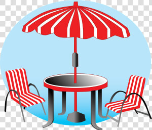 Beach  Umbrella  Chairs  Vacation  Red  Blue  Stripes   Animasi Teknik Kursi Kosong  HD Png Download