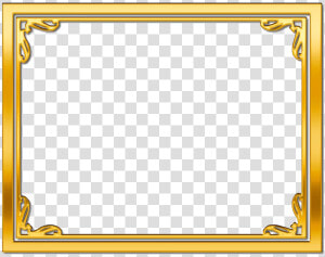 Golden Frame Transpa Image1 Peoplepng Com   Certificate Frame Design Png  Transparent Png