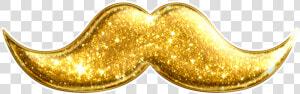 Gold Glitter Mustache   Gold Mustache Png  Transparent Png