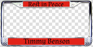 Rip Chrome License Plate Frame   Vehicle Registration Plate  HD Png Download