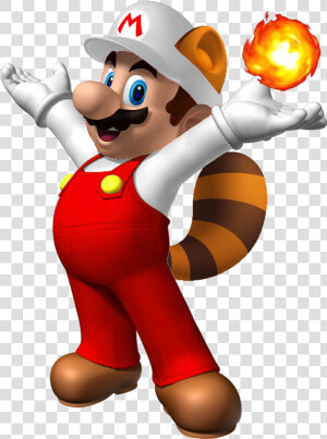 Fire Raccoon Mario   New Super Mario Bros Wii Mario  HD Png Download