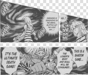 Image   Yugioh Manga Marik Vs Bakura  HD Png Download