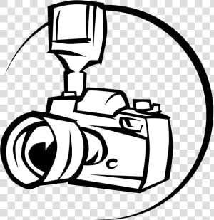 Camera Clipart Outline   Dslr Camera Clipart Png  Transparent Png