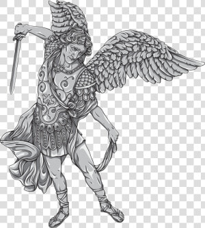 Archangel Michael Image Vector Graphics   Design San Miguel Arcangel  HD Png Download