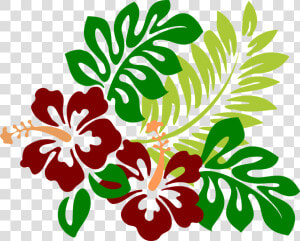 Hibiscus  Flowers  Red  Tropical  Hawaiian  Blossoms   Hibiscus Clip Art  HD Png Download