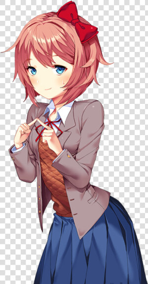 Sayori Ddlc Sprites  HD Png Download