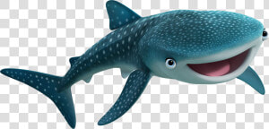 Shark Nemo Fish Pixar Youtube   Whale Shark In Nemo  HD Png Download