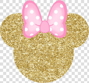  minniemouse  glitter  bow  goldpink  pink  gold   Minnie Mouse Gold Png  Transparent Png