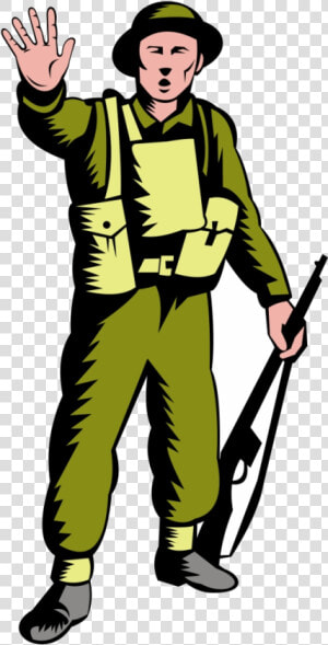 Soldier Hd Janitor Clipart Male World War Two Transparent  HD Png Download