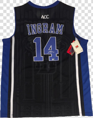 Brandon Ingram Autographed Black Duke Blue Devils Basketball   Vest  HD Png Download