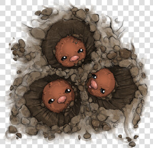 Dugtrio Used Dig By Scowlingelf   Cake  HD Png Download