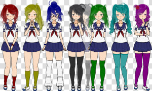 Yandere Simulator Pictures Of Students   Png Download   Student Council Member Yandere Sim  Transparent Png